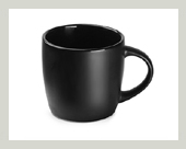 Schicker-runder matter-Espresso-Becher-tasse- aussen-matt-schwarz-innen-schwarz
